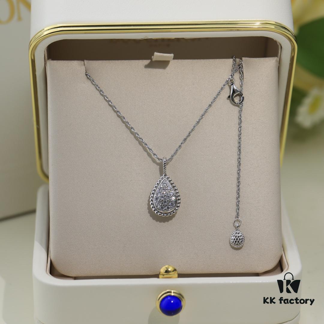 69300c7412f62673a6fabd9e Boucheron Goutte Necklace 💧 SERPENT BOHÈME Necklace, Classic and Modern Design with Diamond-Paved Drop Pendant Surrounded by Delicate Yellow Gold Beads, Thick Gold Plating, Branded Logo, Adjustable Length 45cm, Exquisite for Every Occasion 👼 Large Drop Necklace. Brand Story: The Water Drop Symbolizes 'For the One You Love Most'