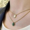 69300c7512f62673a6fabda4 Boucheron Goutte Necklace 💧 SERPENT BOHÈME Necklace. Classic and modern, featuring a teardrop-shaped design embellished with diamonds, surrounded by delicate yellow gold pearls, embodying contemporary aesthetics. Logo-engraved Boucheron necklace, adjustable length of 45cm for a stunning fit. 👼【Large Teardrop Necklace】 Brand Story: The teardrop symbolizes giving to the one you love most.