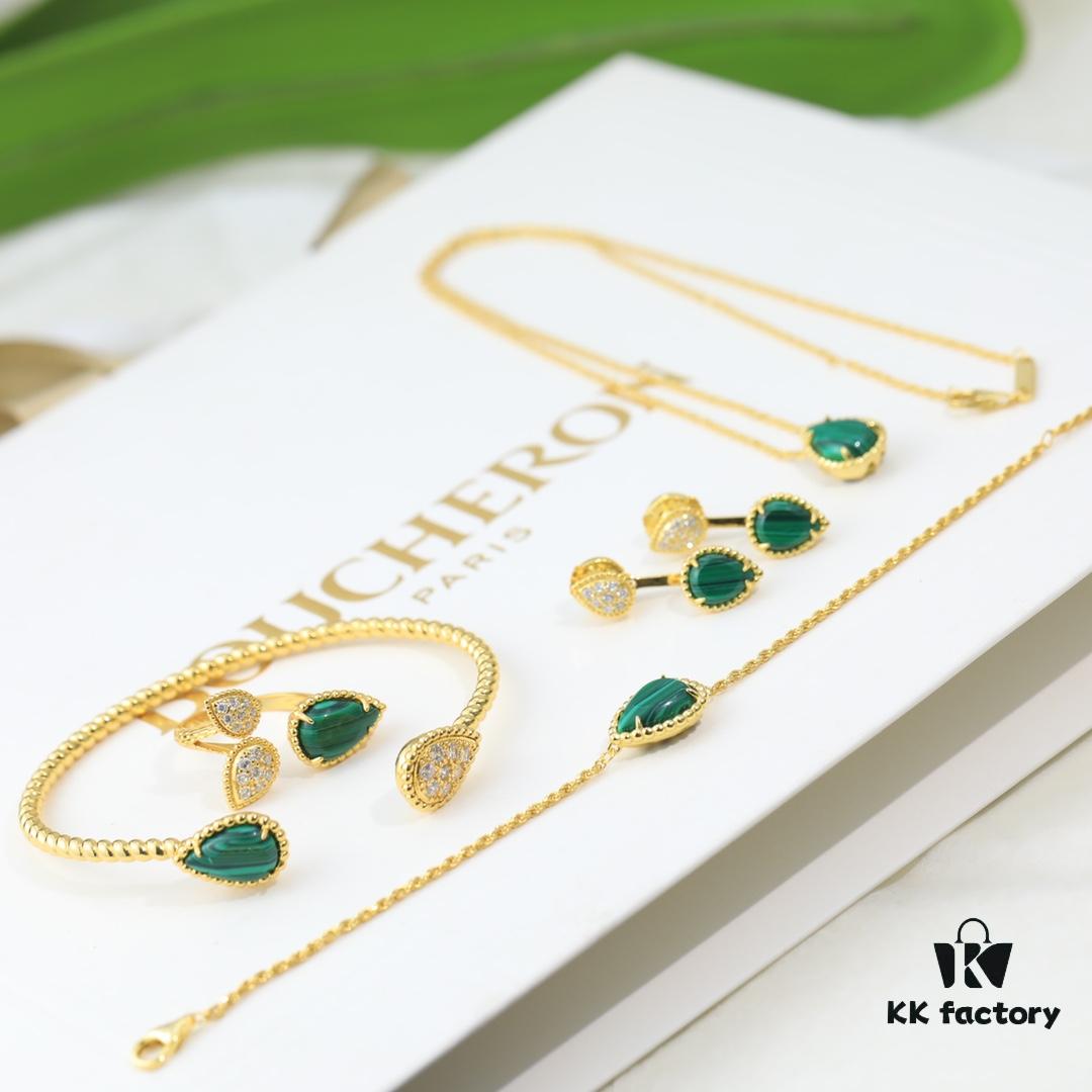 69300c7712f62673a6fabda8 Boucheron Goutte Necklace 💧 SERPENT BOHÈME Necklace. Classic and modern, featuring a teardrop-shaped design embellished with diamonds, surrounded by delicate yellow gold pearls, embodying contemporary aesthetics. Logo-engraved Boucheron necklace, adjustable length of 45cm for a stunning fit. 👼【Large Teardrop Necklace】 Brand Story: The teardrop symbolizes giving to the one you love most.