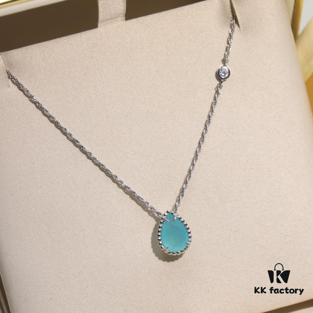 69300c7912f62673a6fabdae Boucheron Goutte de Ressac Necklace 💧 SERPENT BOHÈME Collection. Timeless and modern, featuring a droplet-shaped design embellished with pave diamonds, perfectly aligned with contemporary aesthetics. Logo-engraved Boucheron necklace, 45cm length with adjustable chain for an elegant fit 👼. Petite droplet necklace. Brand story: the water droplet symbolizes 'For the one I love most.'