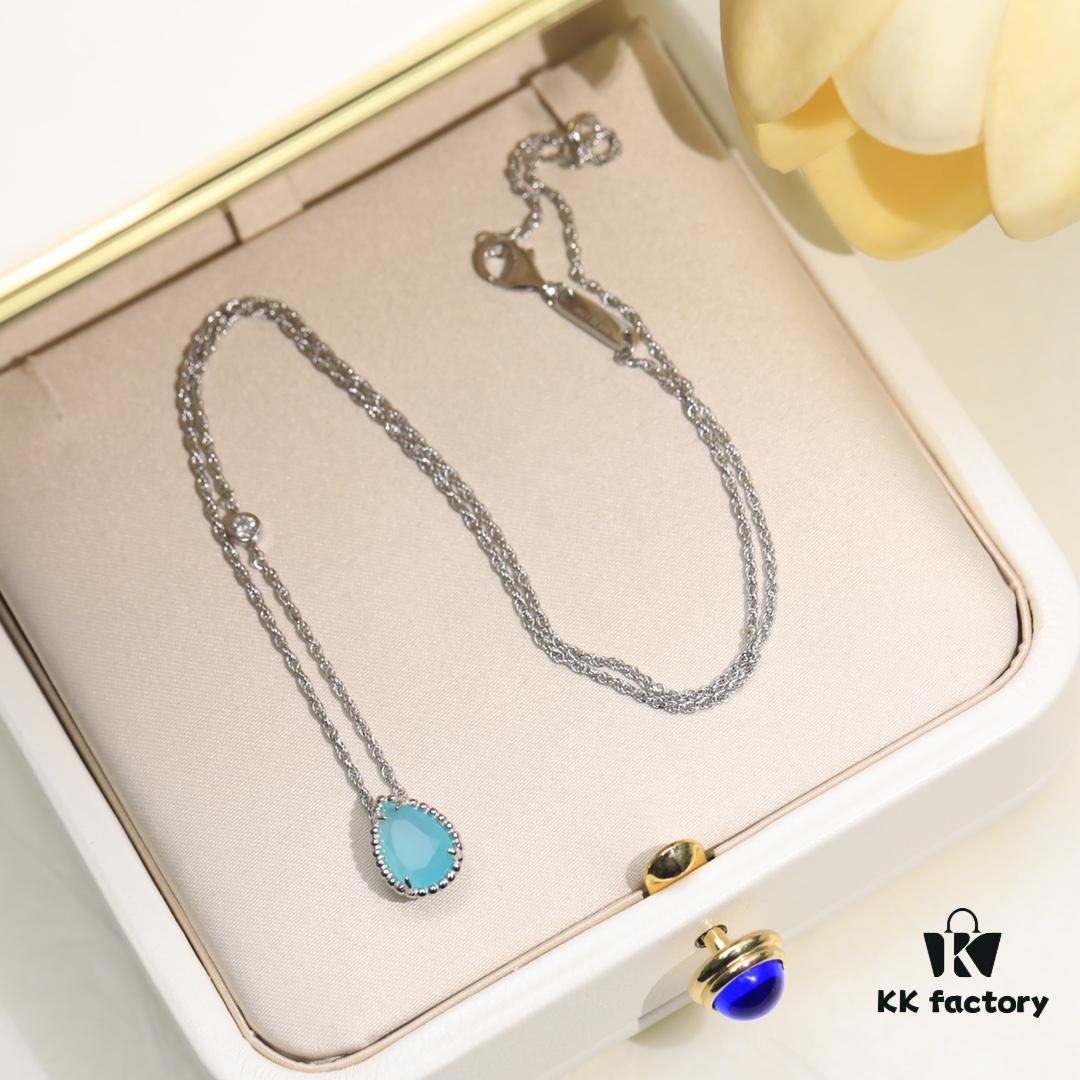69300c7d12f62673a6fabdb5 Boucheron Goutte de Ressac Necklace 💧 SERPENT BOHÈME Collection. Timeless and modern, featuring a droplet-shaped design embellished with pave diamonds, perfectly aligned with contemporary aesthetics. Logo-engraved Boucheron necklace, 45cm length with adjustable chain for an elegant fit 👼. Petite droplet necklace. Brand story: the water droplet symbolizes 'For the one I love most.'
