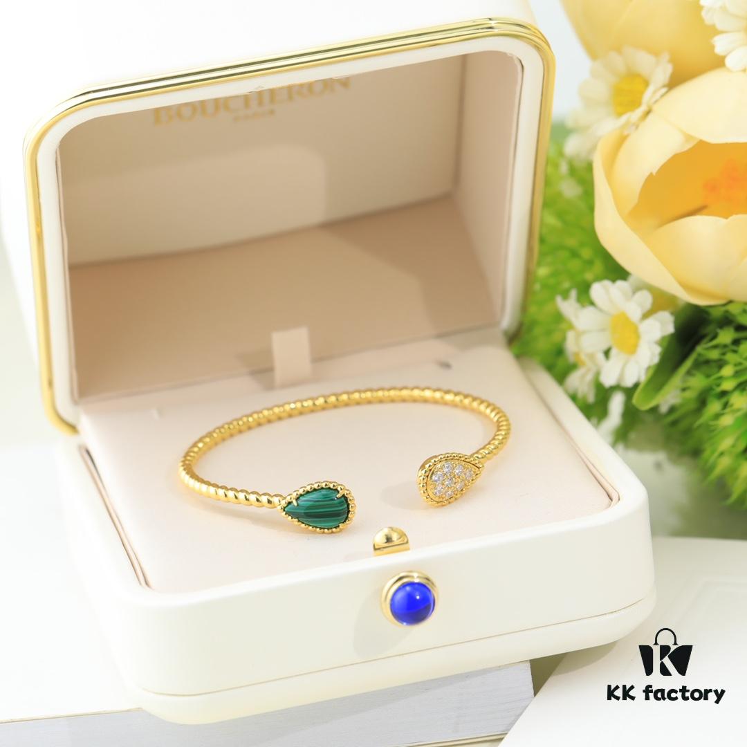 69300c8412f62673a6fabdc7 Boucheron Goutte Bracelet 💧 SERPENT BOHÈME Classic and Modern, Diamond-Set Water Drop Design with Delicate Yellow Gold Pearl Surround, Thick Gold Plating, Logo-Embossed Boucheron Bracelet, Simple and Elegant Square Shape, Exceptional Wearing Effect 👼 | The Water Drop Collection Symbolizes Love for the Dearest One