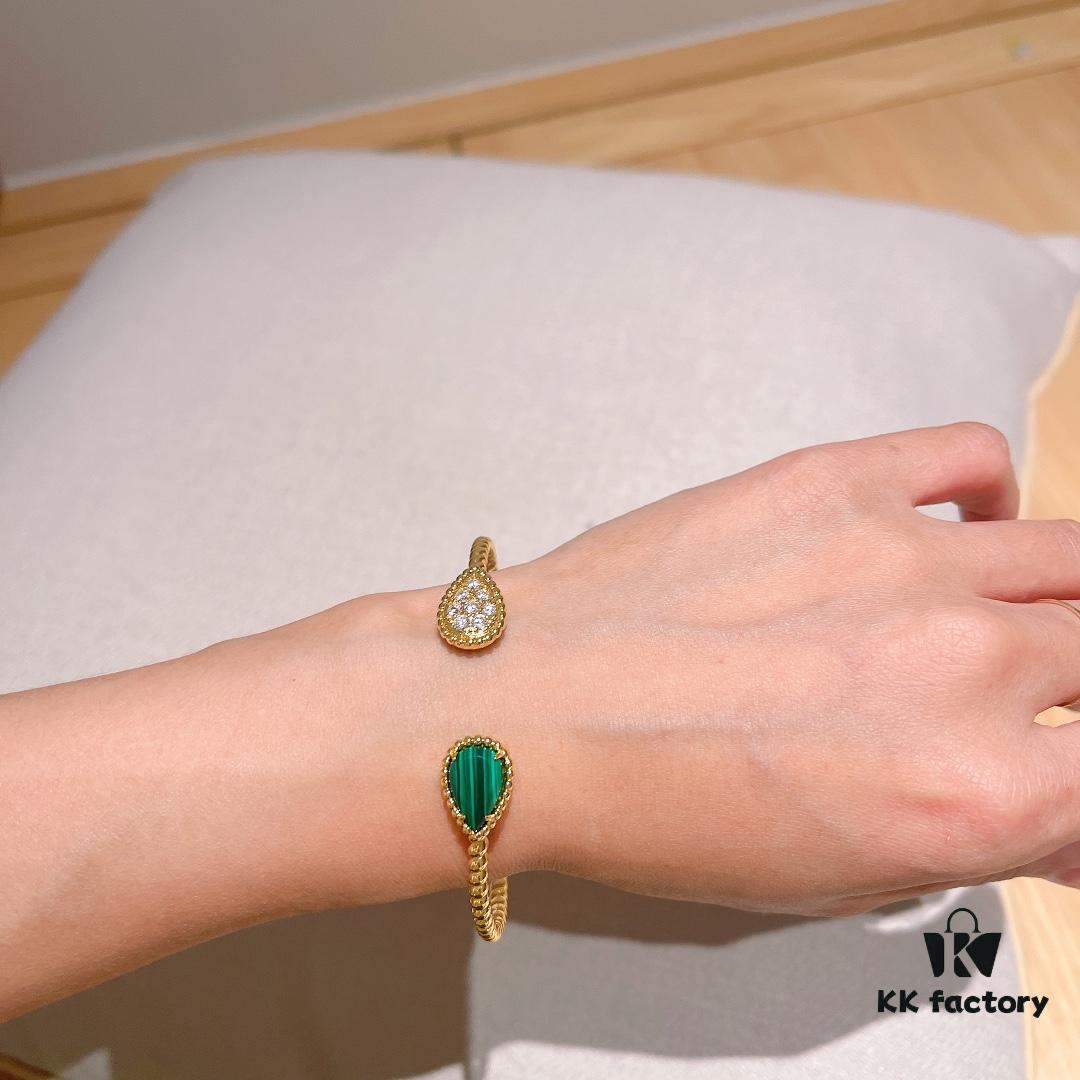 69300c8512f62673a6fabdcb Boucheron Goutte Bracelet 💧 SERPENT BOHÈME Classic and Modern, Diamond-Set Water Drop Design with Delicate Yellow Gold Pearl Surround, Thick Gold Plating, Logo-Embossed Boucheron Bracelet, Simple and Elegant Square Shape, Exceptional Wearing Effect 👼 | The Water Drop Collection Symbolizes Love for the Dearest One