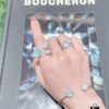 Boucheron Goutte Bracelet 💧 SERPENT BOHÈME Classic and Modern, Diamond-Set Water Drop Design, Thick Gold Plating with Logo
