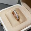 69300c9d12f62673a6fabdfa White Ceramic + Rose Gold + White Gold Two-Tone Boucheron Wedding Bands