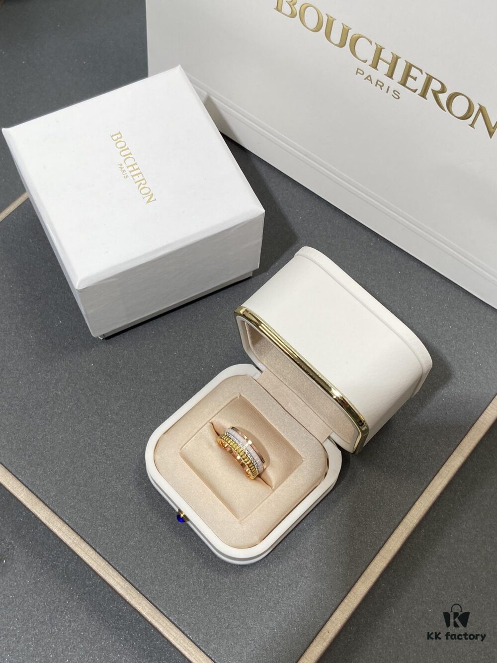 69300c9e12f62673a6fabdfb White Ceramic + Rose Gold + Diamond + White Gold Two-Tone