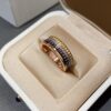 Black + Rose Gold + Diamond + White Gold Two-Tone