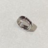 Black Brown + White Gold Two-Tone, Dark Brown Ceramic Diamond-Free Polished Surface