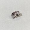 Black Brown + White Gold Two-Tone, Dark Brown Ceramic Diamond-Free Polished Surface