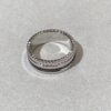Black Brown + White Gold Two-Tone, Dark Brown Ceramic Diamond-Free Polished Surface