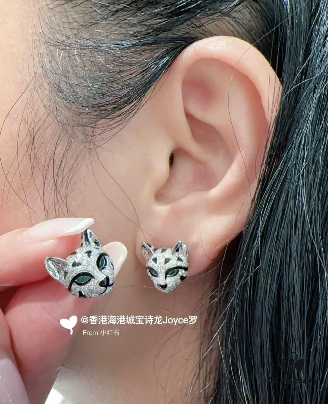 69300cc212f62673a6fabe31 Boucheron Leopard Cat Earrings