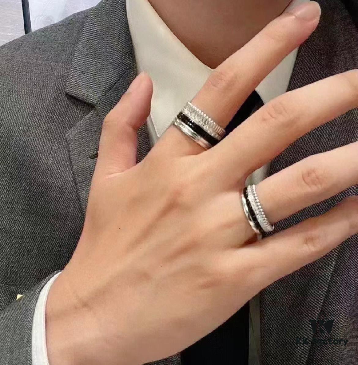 69300cc712f62673a6fabe38 Boucheron Black Ceramic Ring 💍 Boucheron Quatre Collection Classic Piece 👍