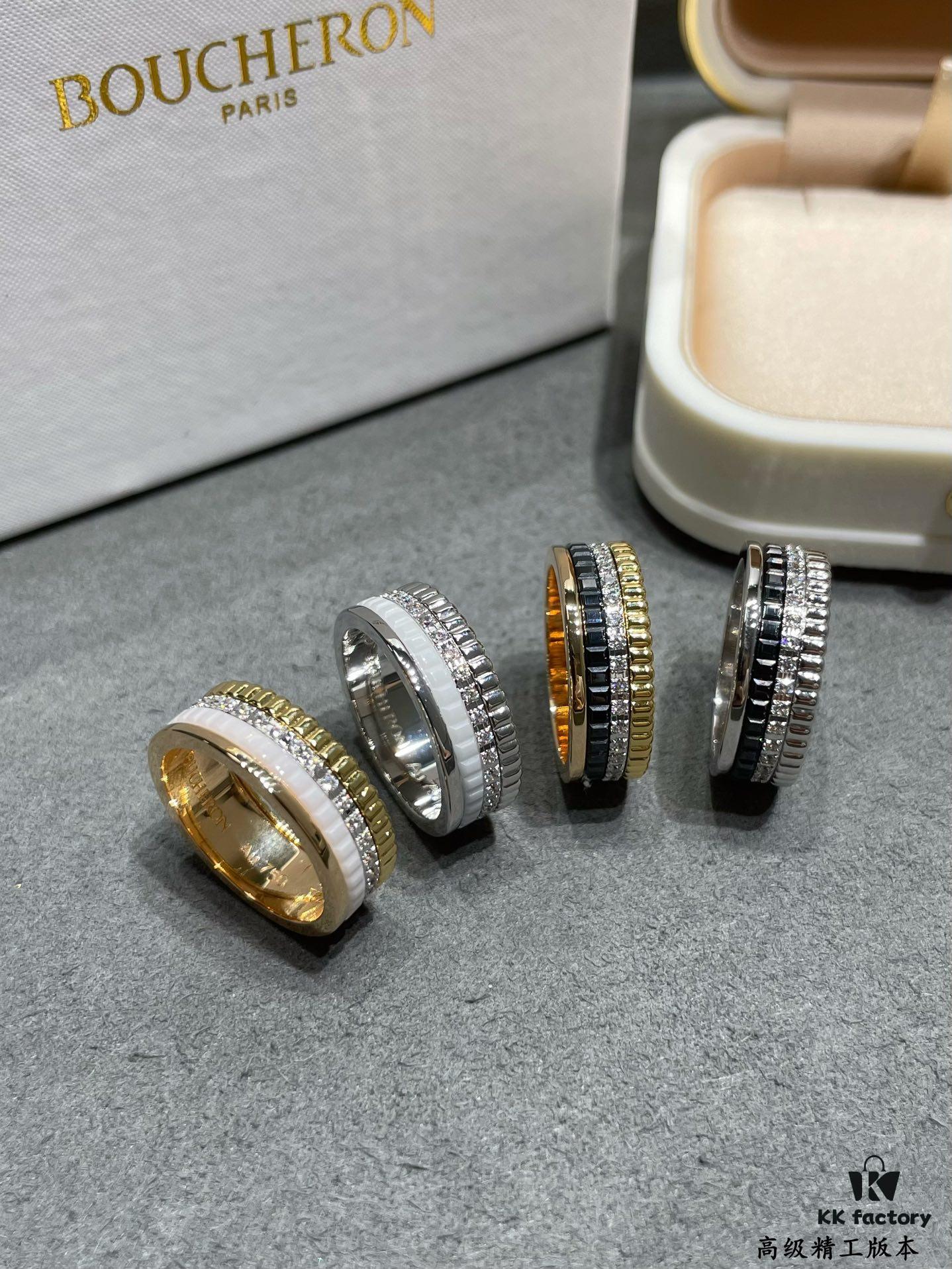 69300ccb12f62673a6fabe41 Boucheron Black Ceramic Ring 💍 Boucheron Quatre Collection Classic Piece 👍