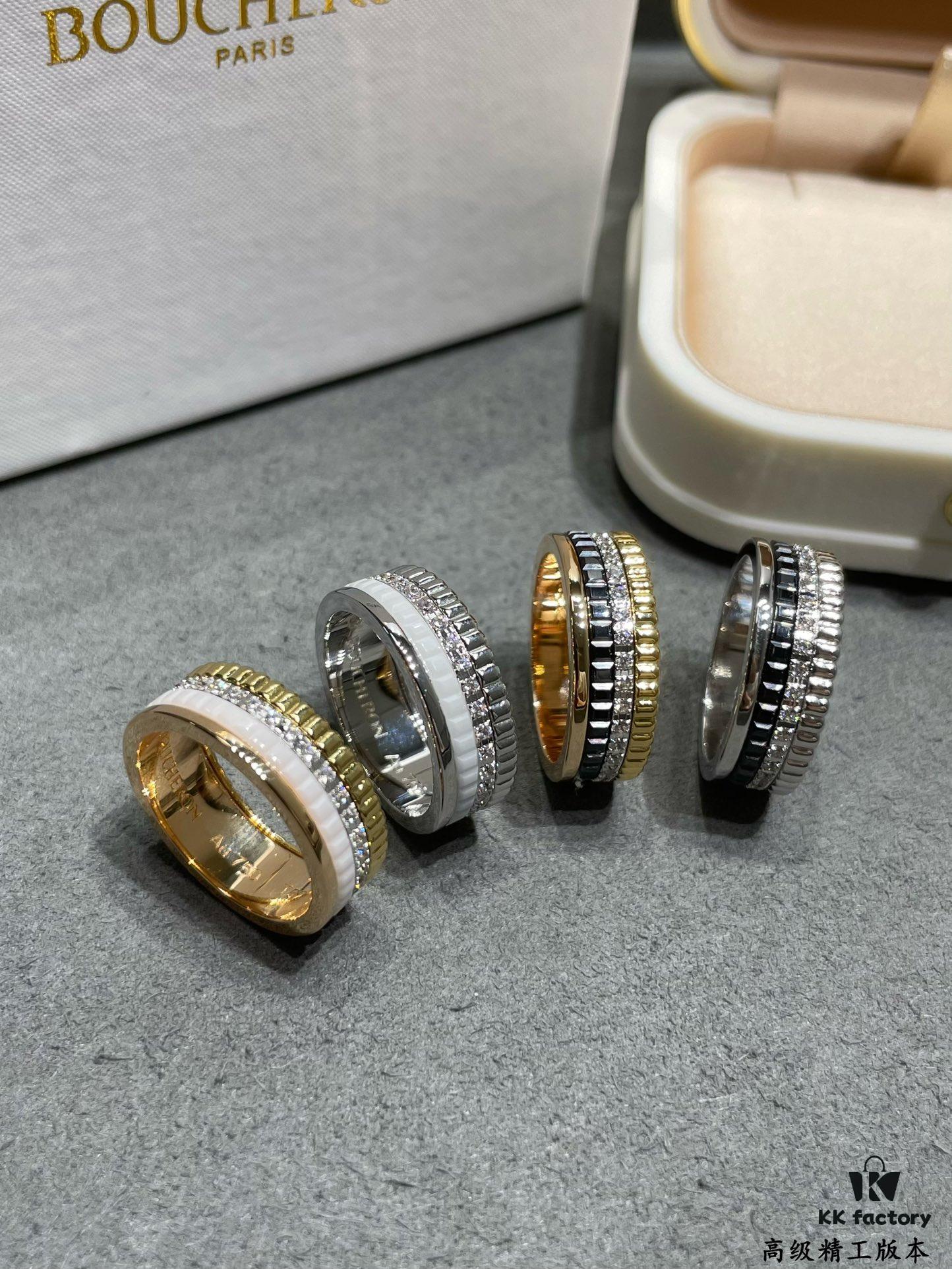 69300cd012f62673a6fabe49 Boucheron White Ceramic Ring 💍 Boucheron Quatre Collection Classic Piece 👍