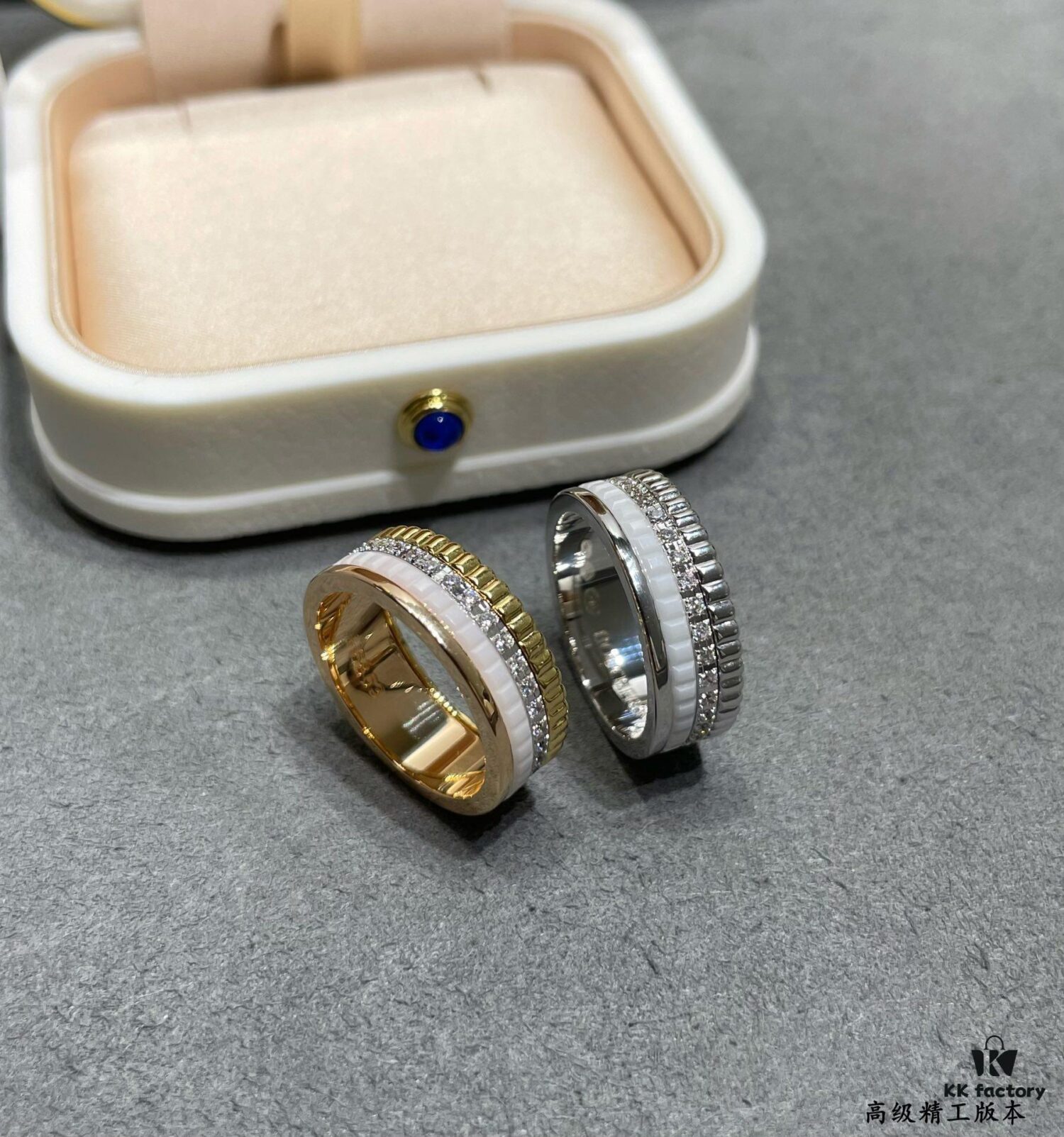 69300cd212f62673a6fabe4a Boucheron White Ceramic Ring 💍 Boucheron Quatre Collection Classic Piece 👍