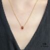 69300cd512f62673a6fabe4d Boucheron Garnet Single Teardrop Necklace, Bohemian Teardrop Inspired by 'Love and Protection'
