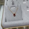 69300cd812f62673a6fabe54 Boucheron Garnet Single Teardrop Necklace, Bohemian Teardrop Inspired by 'Love and Protection'