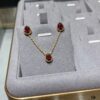 Boucheron Rose Garnet Single Teardrop Earrings, Bohemian Teardrop Inspired by 'Love and Protection'
