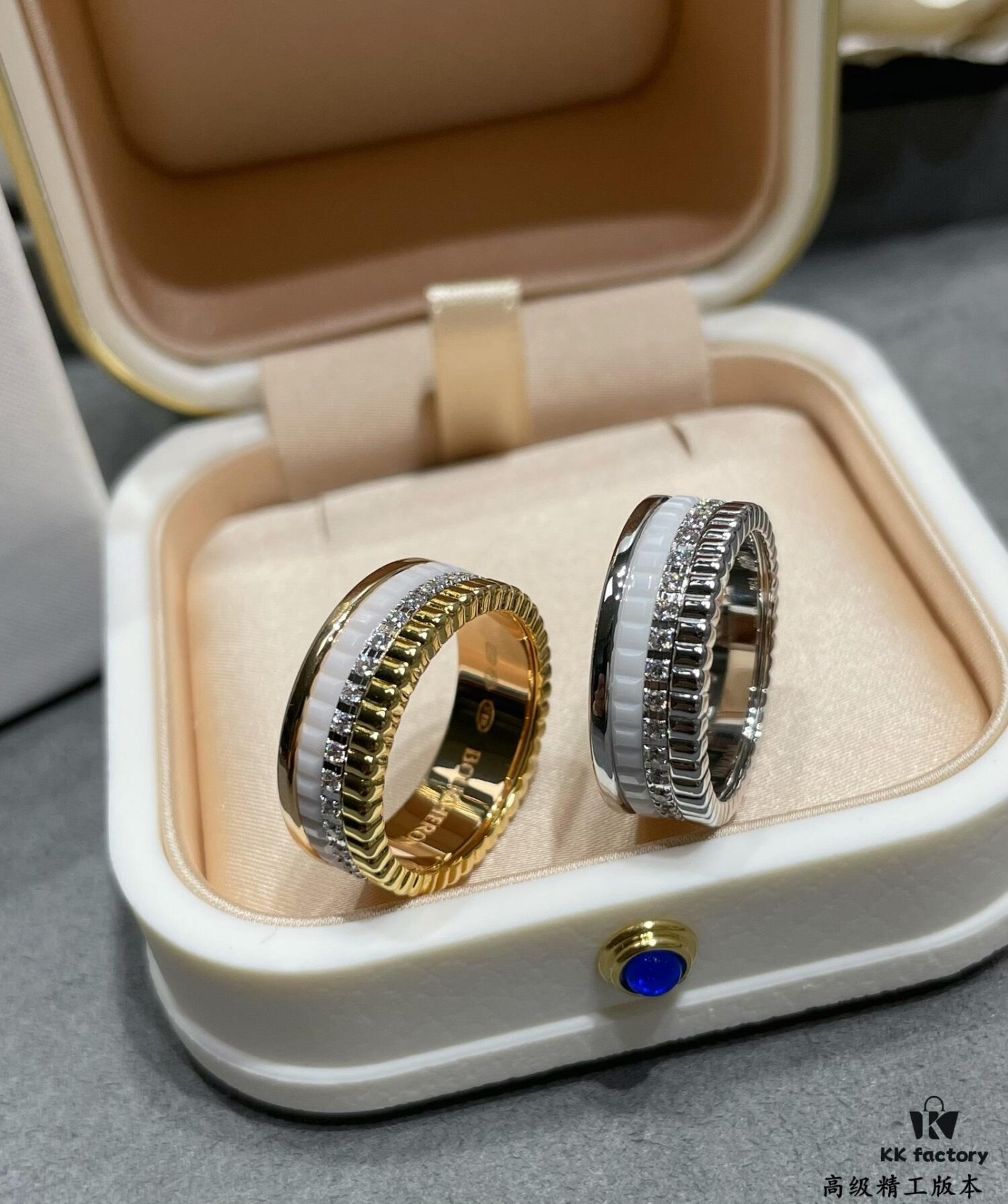 69300ce312f62673a6fabe69 Boucheron White Ceramic Ring 💍 Boucheron Quatre Collection Classic Piece 👍