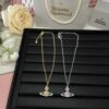 Vivienne Saturn Colored Diamond Full-Pavé Necklace
