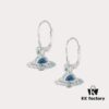 Vivienne Westwood Ongoing Gradient Crystal Earrings - Silver Blue