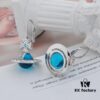 Vivienne Westwood Ongoing Gradient Crystal Earrings - Silver Blue