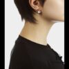 Vivienne Westwood Love Heart Zirconia Stud Earrings - Rose Gold White Diamond