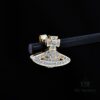 69300d6412f62673a6fabf6c Westminster Micro-Paved Zircon Saturn Stud Earrings - Gold