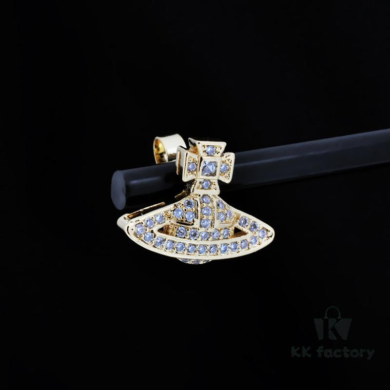 69300d6412f62673a6fabf6c Westminster Micro-Paved Zircon Saturn Stud Earrings - Gold