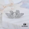 69300d6a12f62673a6fabf76 Vivienne Westwood Micro Pave Zirconia Saturn Stud Earrings - Silver