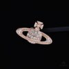 69300d7712f62673a6fabf8f West Queen Classic Full Diamond Stud Earrings - Rose Gold with White Diamonds
