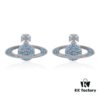69300d7812f62673a6fabf90 Vivienne Westwood Classic Full-Pave Silver Blue Diamond Stud Earrings