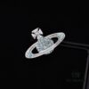 69300d7912f62673a6fabf92 Vivienne Westwood Classic Full-Pave Silver Blue Diamond Stud Earrings