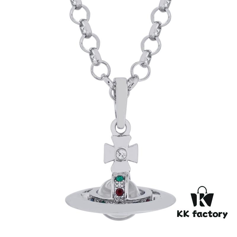 69300d8012f62673a6fabfa0 Vivienne Westwood Vintage 3D Saturn Necklace