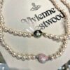 69300d8512f62673a6fabfa7 West Queen Enamel Pearl Necklace with Magnetic Clasp, Two Colors Available in Stock