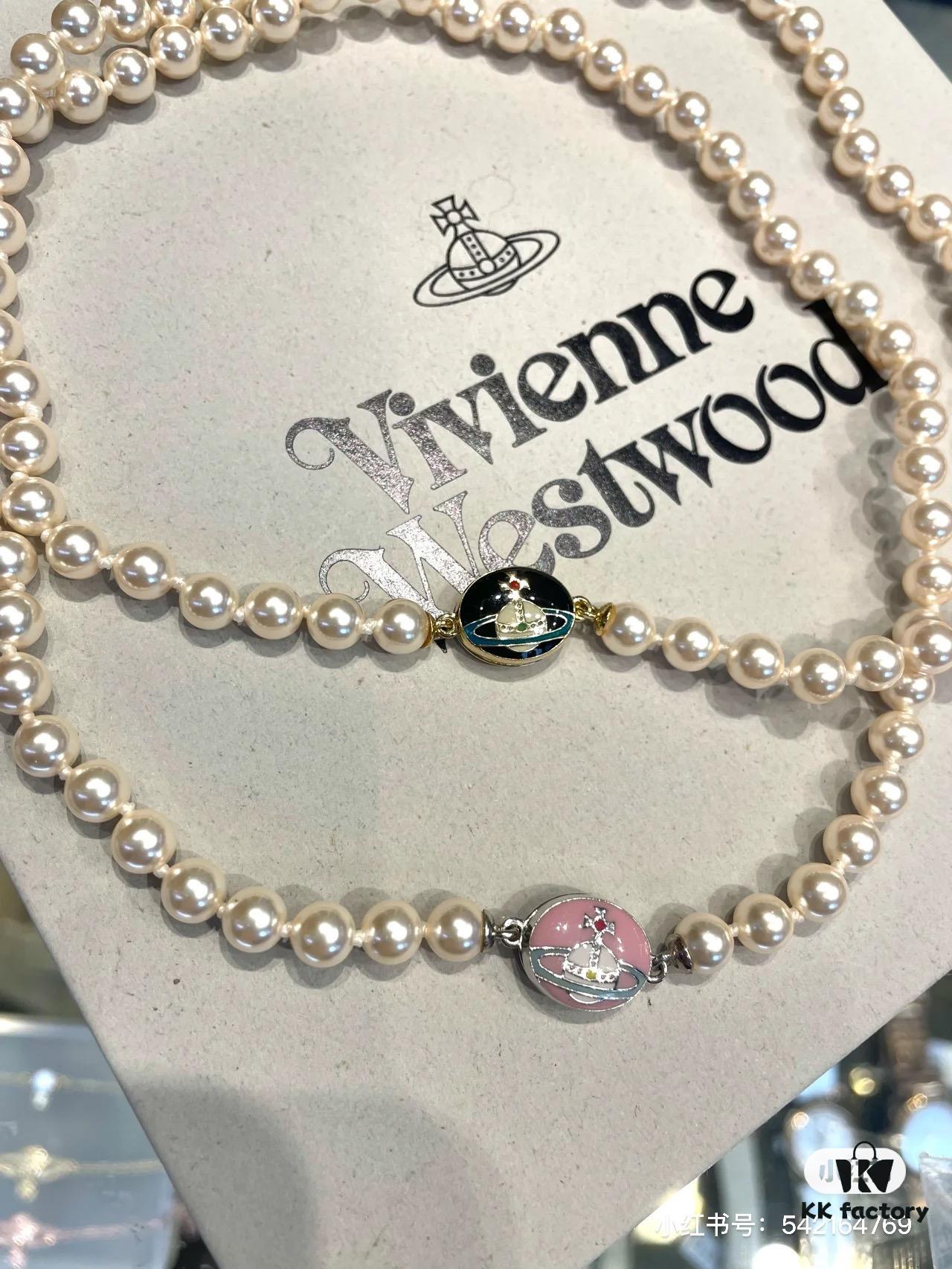 69300d8512f62673a6fabfa7 West Queen Enamel Pearl Necklace with Magnetic Clasp, Two Colors Available in Stock