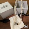 69300d8612f62673a6fabfa8 West Queen Enamel Pearl Necklace with Magnetic Clasp, Two Colors Available in Stock