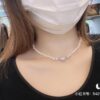 69300d8812f62673a6fabfac West Queen Enamel Pearl Necklace with Magnetic Clasp, Two Colors Available in Stock