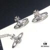 69300da412f62673a6fabfd9 Vivienne Westwood Saturn Planet Set Crown Earrings and Necklace, Celebrity Style, Custom Diamond-Inlaid Saturn Design, Fashion Trendsetter