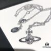 69300da812f62673a6fabfdd Vivienne Westwood Saturn Planet Set Crown Earrings and Necklace, Celebrity Style, Custom Diamond-Inlaid Saturn Design, Fashion Trendsetter