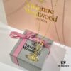 69300db112f62673a6fabfea New Arrival☑️ Vivienne Westwood Saturn Necklace with Full Diamond Pin Pendant