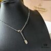 69300db612f62673a6fabfee New Arrival☑️ Vivienne Westwood Saturn Necklace with Full Diamond Pin Pendant