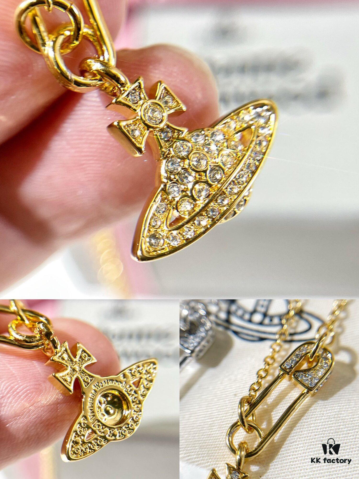 69300dbb12f62673a6fabff6 New Arrival☑️ Vivienne Westwood Saturn Necklace with Full Diamond Pin Pendant