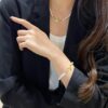Each piece is very exquisite, wearing them together creates a wonderful atmosphere!