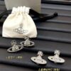 69300e0812f62673a6fac043 Saturn Full Diamond Series Ear Studs in Gold/Silver