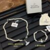 69300e1212f62673a6fac04a Saturn Pearl Paperclip Series - Necklace / Bracelet - Gold / Silver