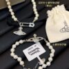 69300e1512f62673a6fac04d Saturn Pearl Paperclip Series - Necklace / Bracelet - Gold / Silver