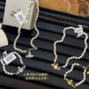 69300e1612f62673a6fac04e Saturn Pearl Paperclip Series - Necklace / Bracelet - Gold / Silver