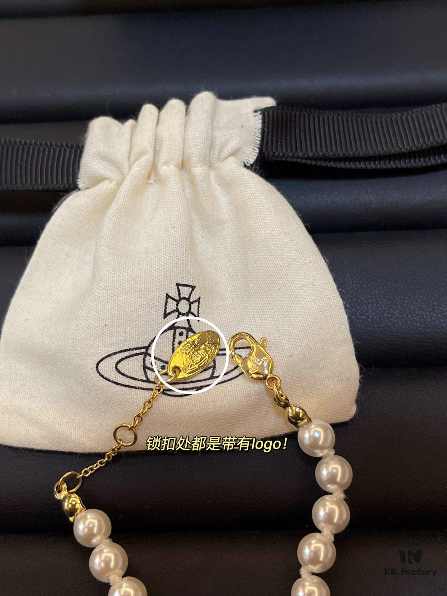 69300e1712f62673a6fac050 Saturn Pearl Paperclip Series - Necklace / Bracelet - Gold / Silver