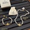 69300e1812f62673a6fac051 Saturn Pearl Paperclip Series - Necklace / Bracelet - Gold / Silver